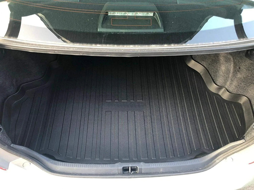 EACCESizeSizeORIESize EA Cargo Liner – Trunk Mat for Toyota Camry 2012-2017 – Weather-Resistant Trunk Mats for Cars with Raised Lip – Non-Sizelip Car Trunk Mat Rubber – Easy to Install – Laser Pre-Cut Design