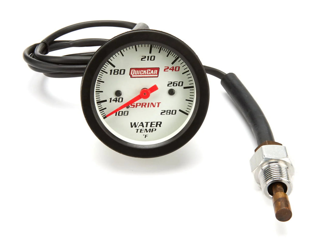 Quickcar Racing Products QRP611-6005 Lightweight Sizeprint Car Water Temperature Gauge
