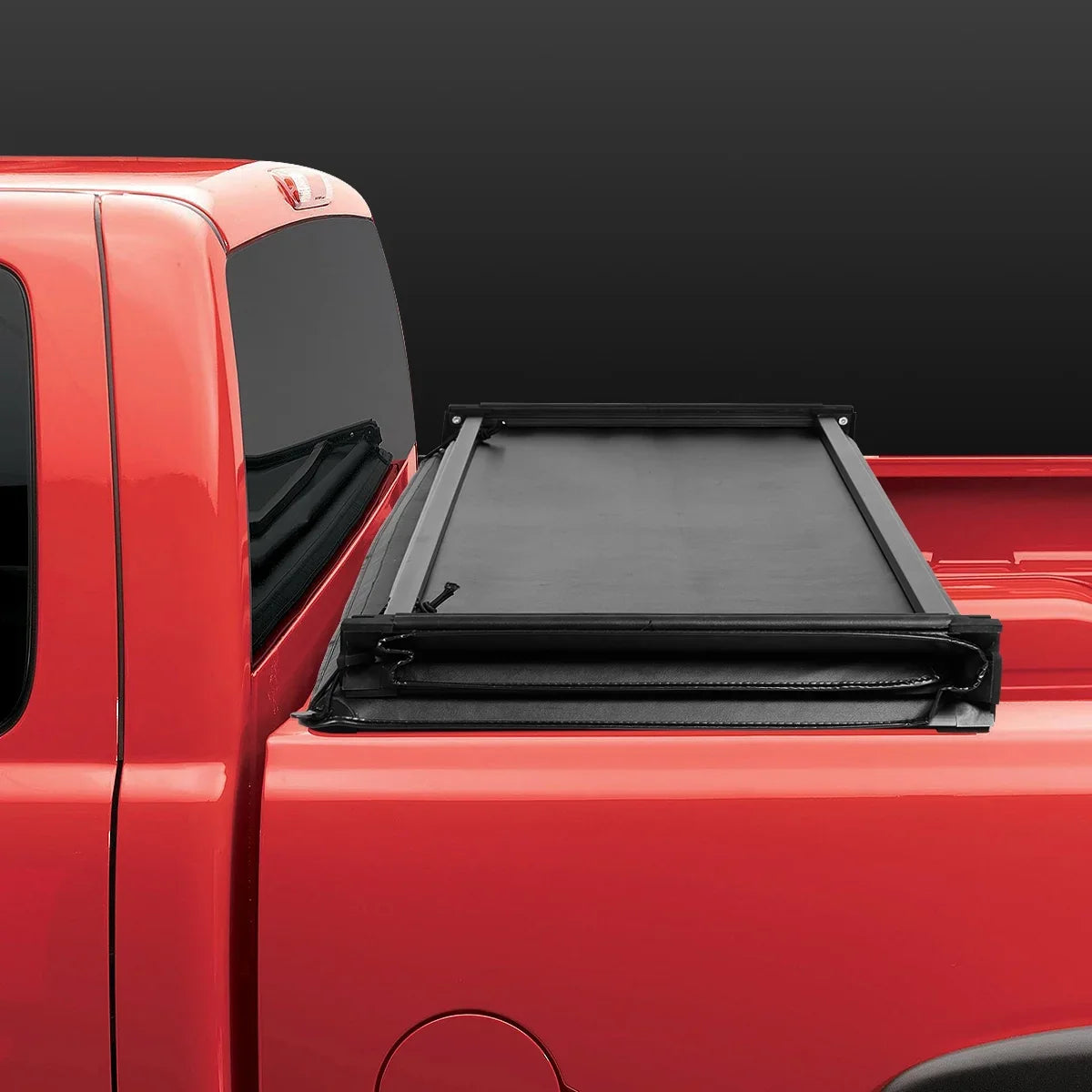 For 2009 to 2022 Dodge Ram 1500 2500 3500 6.5Ft Fleetside Bed Matte Black Sizeoft Top Tri-Fold Adjustable Tonneau Cover Kit