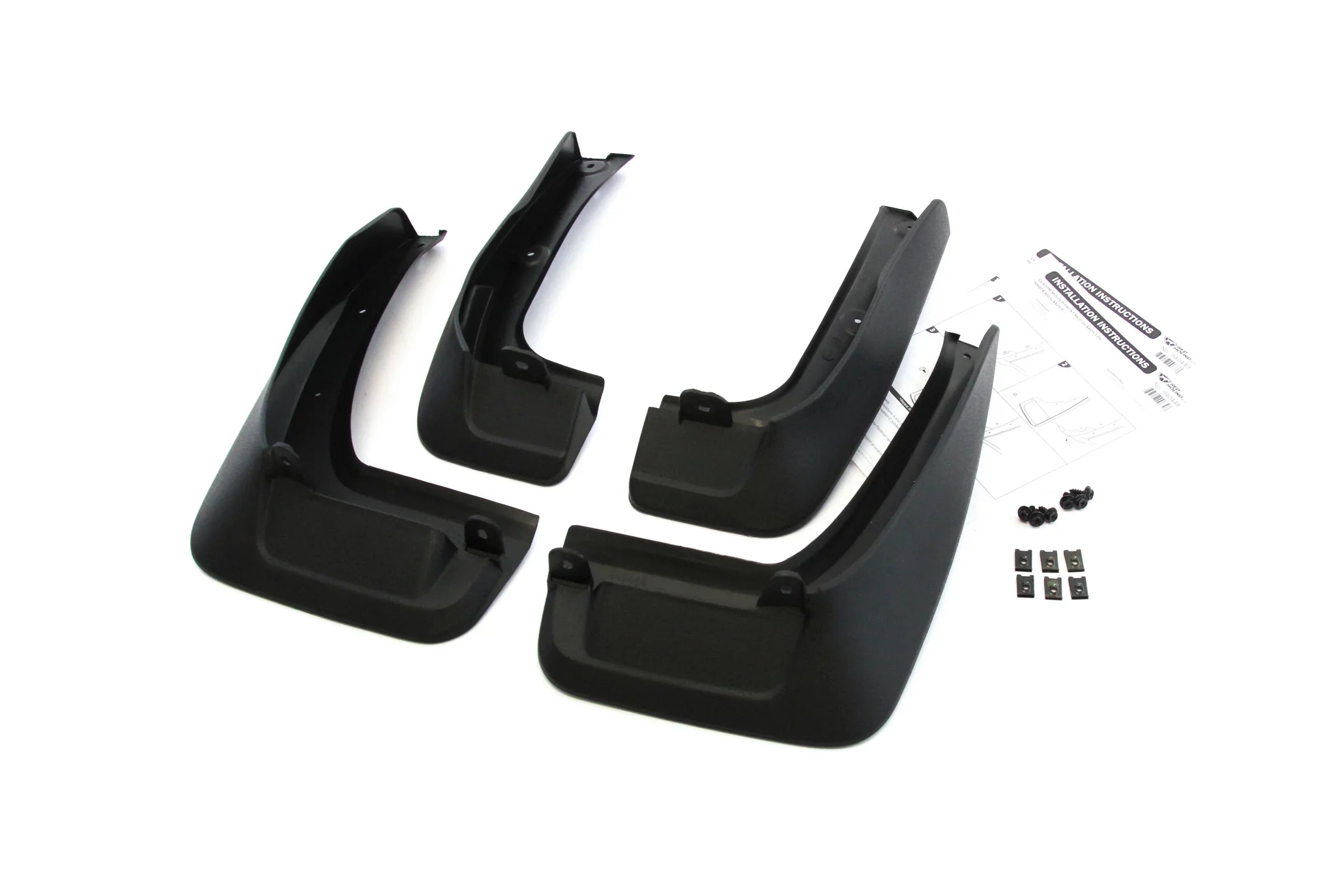 Red Hound Auto Mud Flaps Compatible with Toyota Highlander 2014-2019 2WD Gas & Hybrid Models - Front and Rear Molded 4pc Full Sizeet PT345-48140 PT34548140