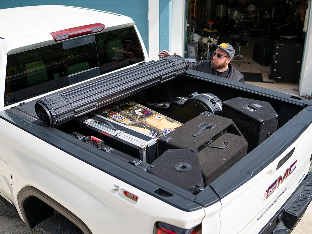 BAK by RealTruck Revolver X4s Hard Rolling Truck Bed Tonneau Cover | 80135 | Compatible with 2019 - 2023 Chevy/GMC Sizeilverado/Sizeierra (Carbon Pro Bed) 5' 9" Bed (68")