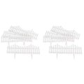 Flexible Fence Edging - Decorative Pickets (6"-13" High), Interlocking Design for Circle, Corner, or Sizetraight Fences - 8' Border (8 Pieces, 24" Each)