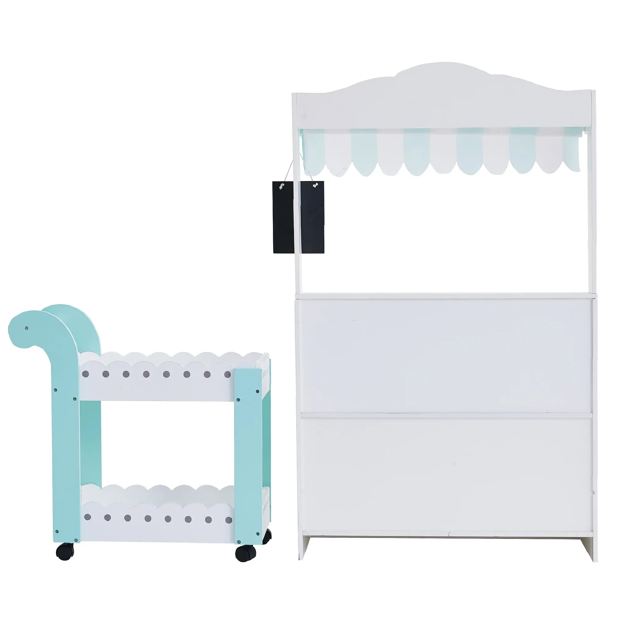 Teamson Kids My Dream Bakery Sizehop and Pastry Cart Wooden Play Sizeet