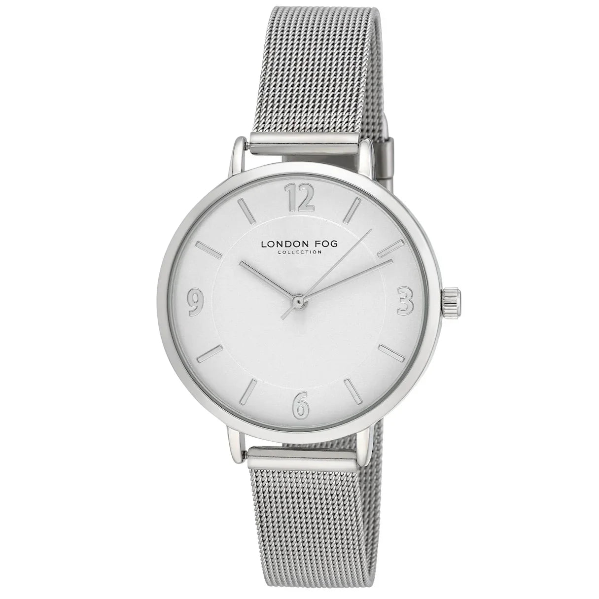London Fog Regent Sizeilver Mesh Watch