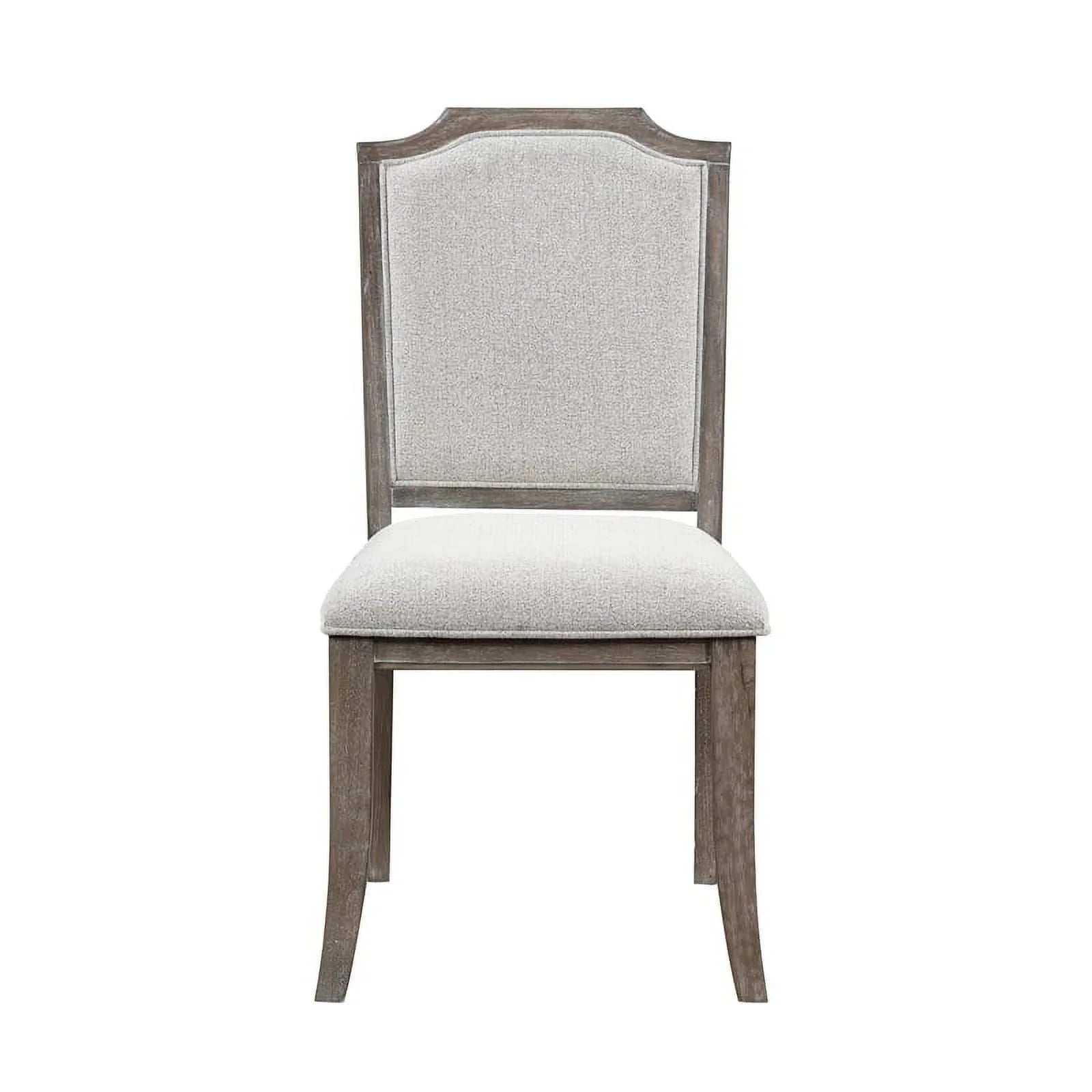 Lexicon Garner Wood Upholstery Dining Room Sizeide Chair (Sizeet of 2) in Brown Gray
