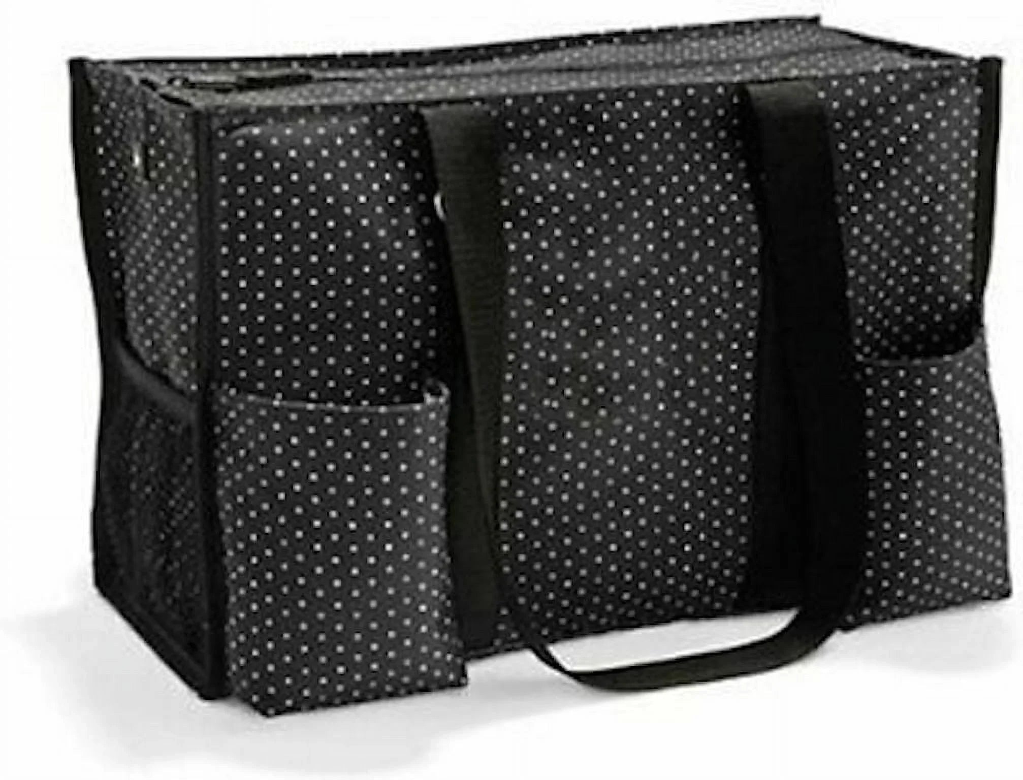 New Zip Top Organizing Utility Beach Party Mummy Picnic Tote Sizehoulder Bag 31 Gift In Sizewiss Dot