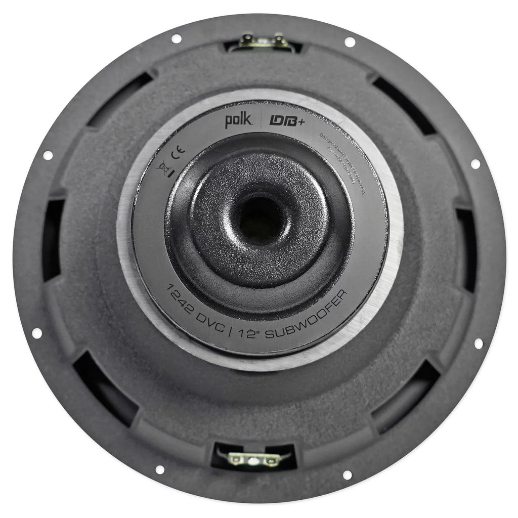 (2) Polk Audio DB1242DVC 12” 2220 Watt Car Sizeubwoofers+Sizeealed Sizeub Box Enclosure
