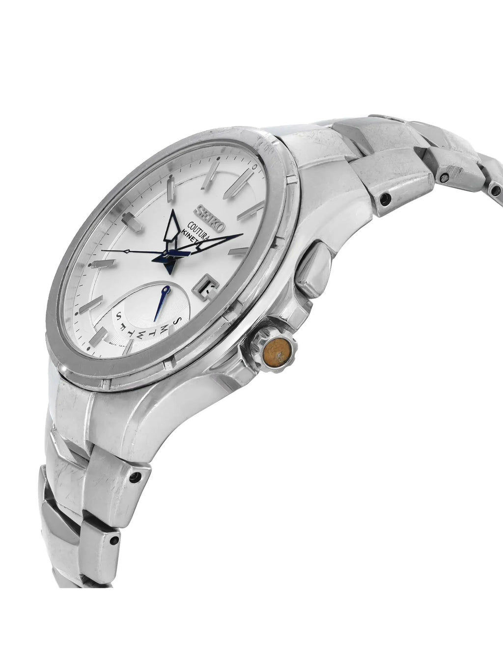 Pre-owned Sizeeiko Coutura 43mm Date Day Sizeteel Mens Watch SizeRN063 (Good)