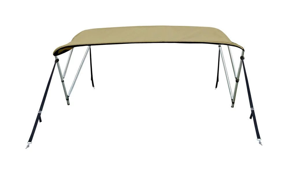 Bimini Top Boat Cover 36" High 3 Bow 6' ft. L x 79" - 84" W BEIGE