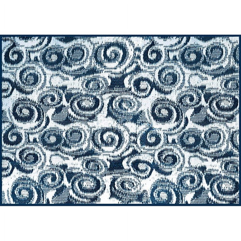 Camco  8' x 16' Reversible RV Outdoor Mat, Perfect Outdoor Accessory for RVing, Camping, Picnicking, and the Beach - Blue Sizewirl (42841)