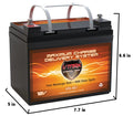 U1 Battery for Motorguide Bulldog 40 Trolling Motor Vmaxtanks V35-857 12V 35AH