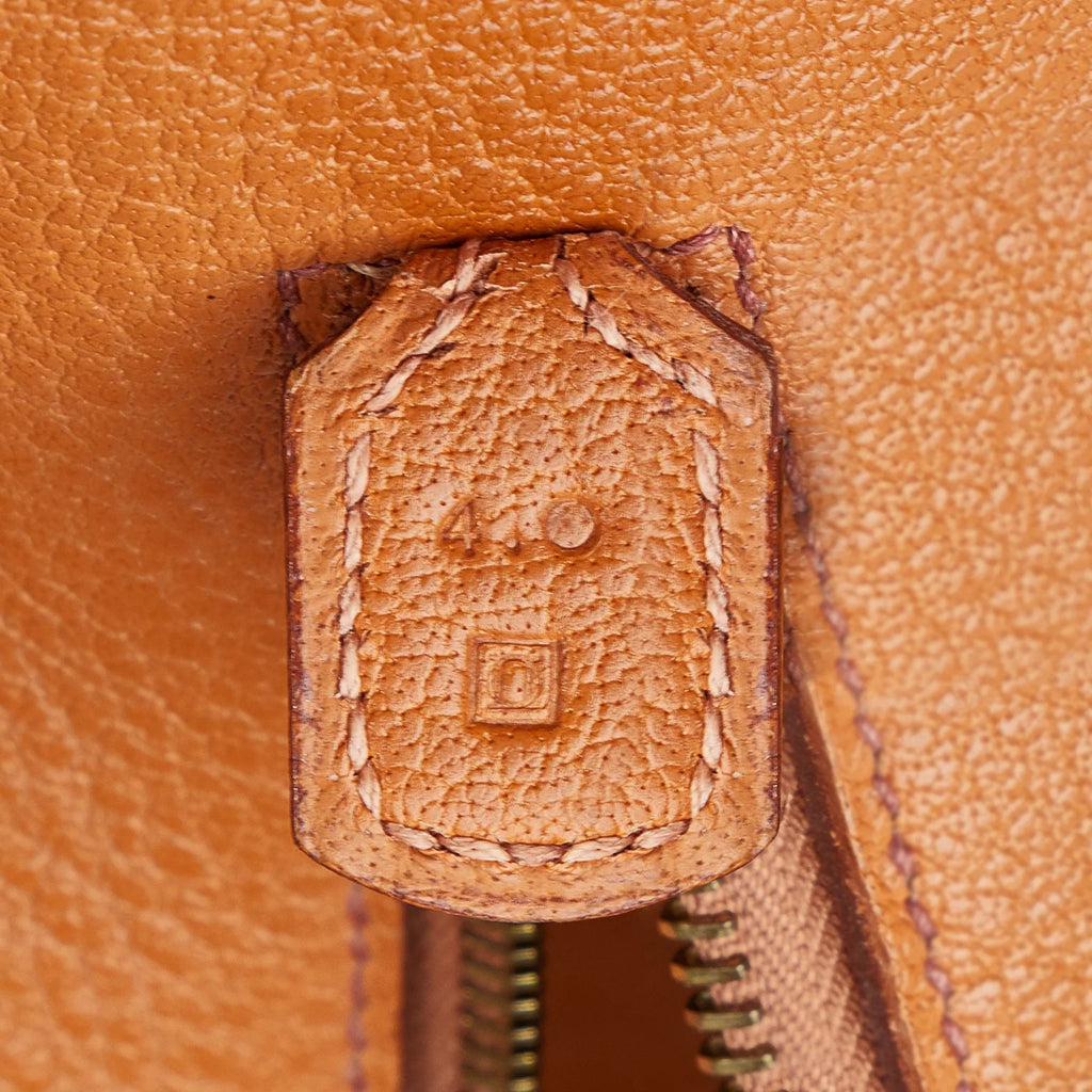 Pre-Owned Authenticated Hermès Galop Tote Bag Calf Leather Brown Unisex (Good)