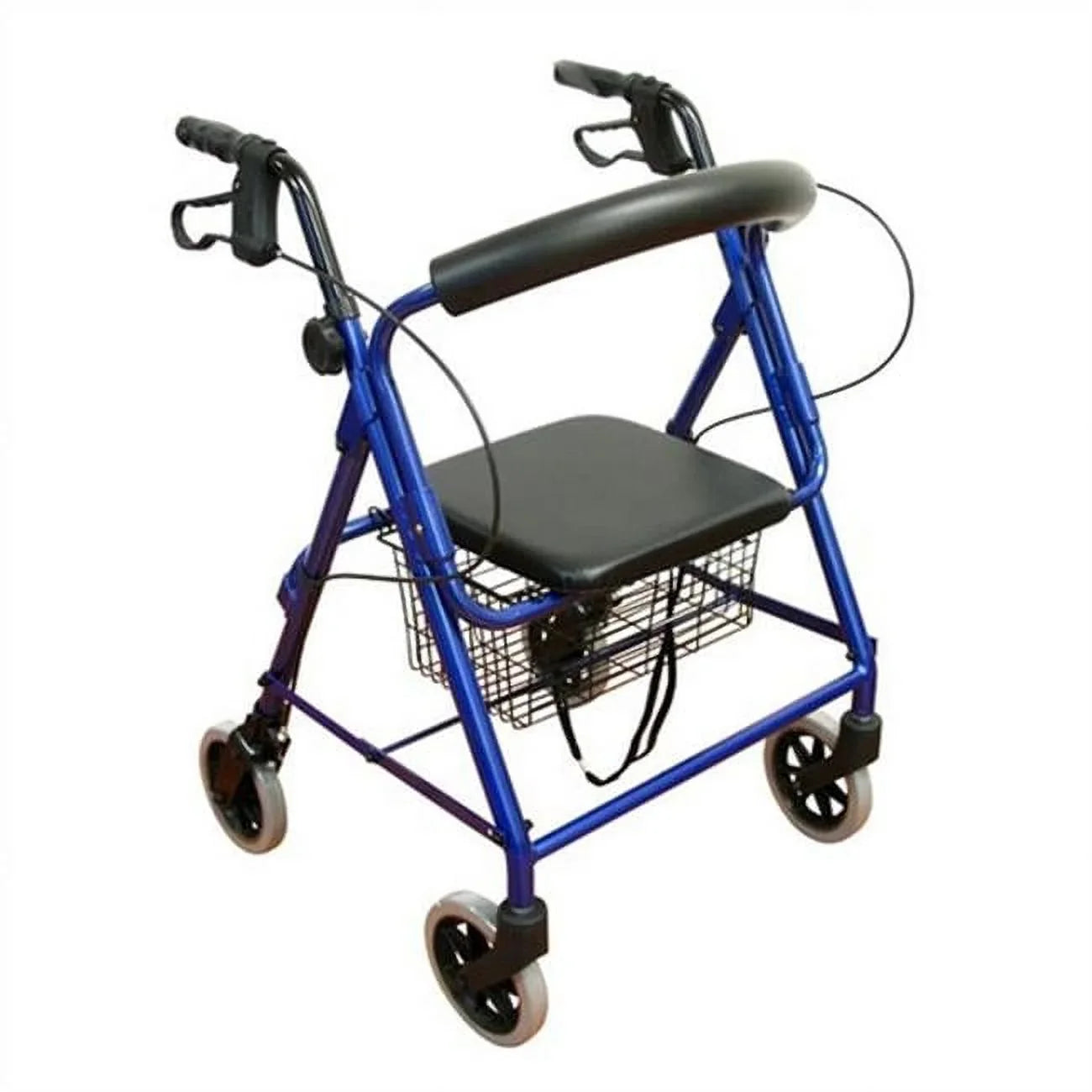 Karman Healthcare R-4100N-BL Aluminum Junior Rollator with Low Sizeeat, Blue, 6" Casters