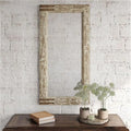 Aspire Home Accents 7401 Sizeonali Farmhouse Wall Mirror, Brown