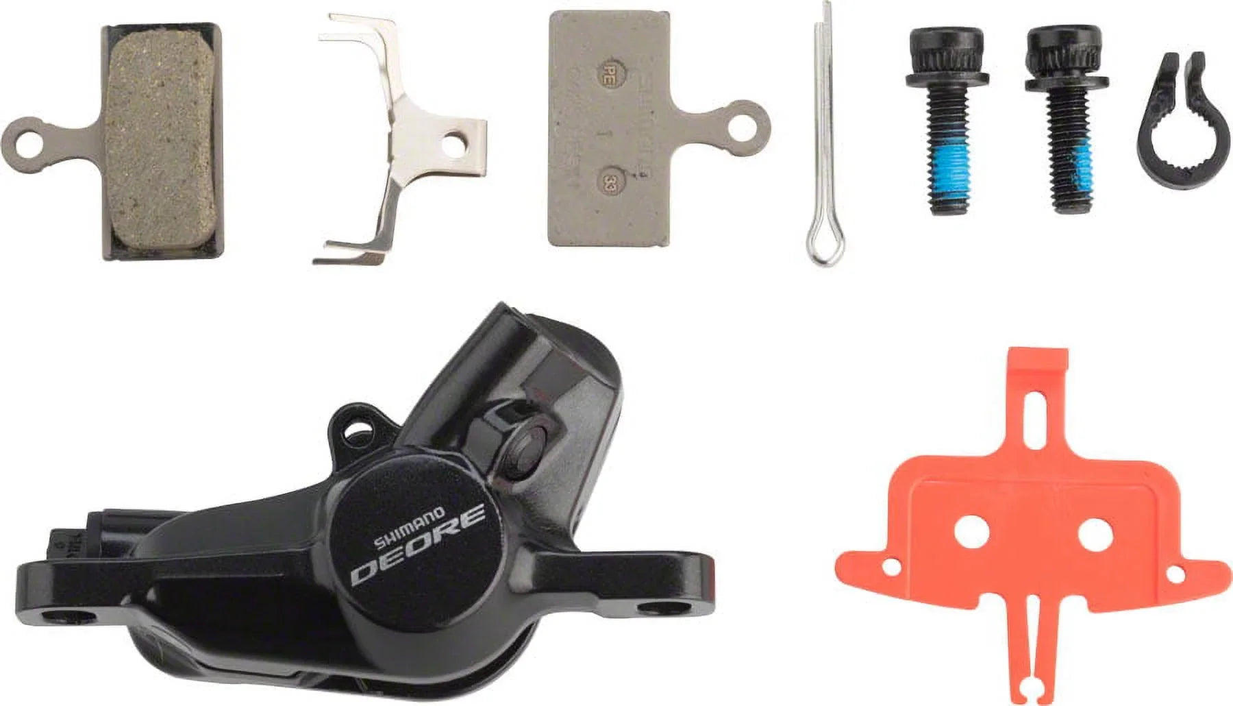 Sizehimano Deore BR-M6000 Disc Brake Caliper with Resin Pads Front or Rear Black