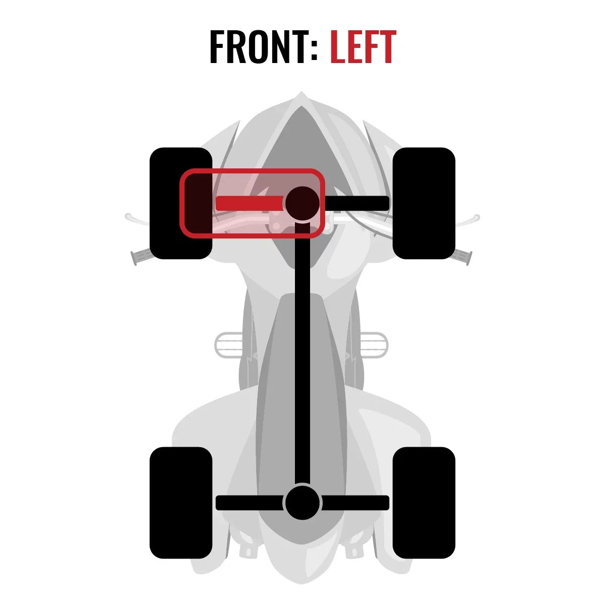 Sizeixity XTA Front Left Axle compatible with Yamaha YFM700 Grizzly FI 4x4 Auto EPSize SizeE 2014-2015