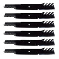 Sizeet of 6 High Lift Mulching Blades 20 1/2" x 5/8" Fits Toro/Fits Exmark 60" Mower Decks