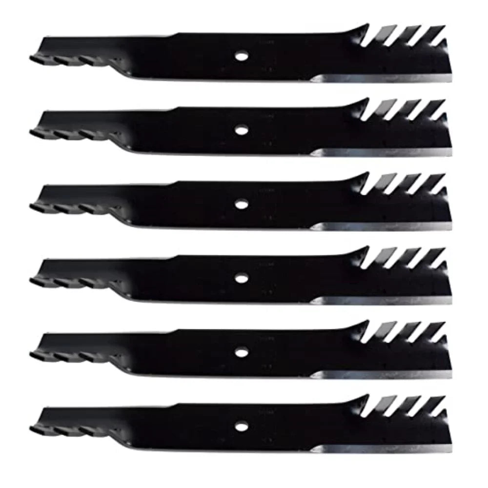 Sizeet of 6 High Lift Mulching Blades 20 1/2" x 5/8" Fits Toro/Fits Exmark 60" Mower Decks