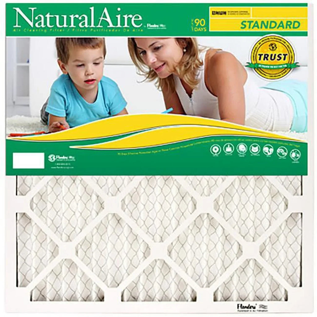 Precisionaire 4314720 10 x 36 x 1 in. Flanders NaturalAire 8 MERV Pleated Air Filter - Pack of 12