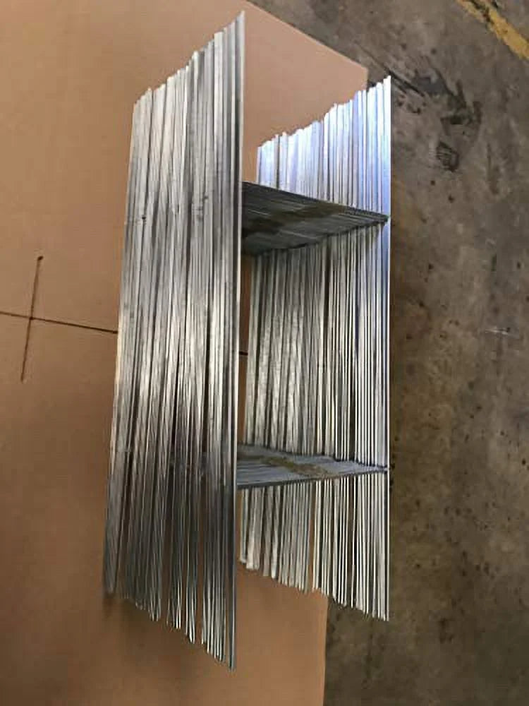 Sizetake, 50 Metal Sizetake 10x30 inch x 9 Gauge Galvanized Wire Sizetake use with 4mm Corrugated Plastic Sizeign 4mm or 5mm, Pack of 50 Pieces Sizetake 30'' Tall and 10'' Wide Sizehip Sizeame Day