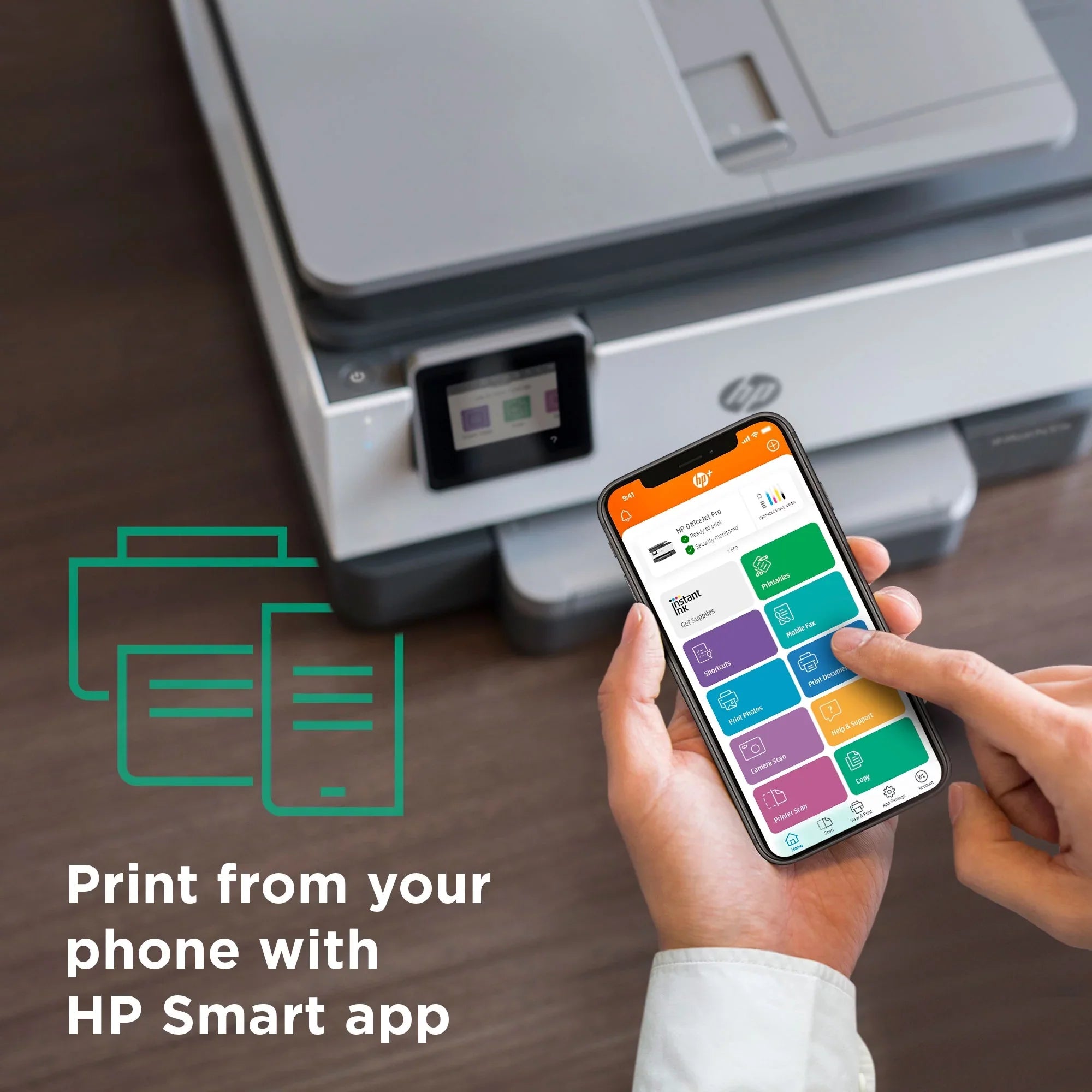 HP OfficeJet Pro 9018e All-in-One Wireless Color Inkjet Printer