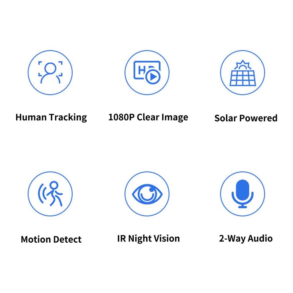 Pristin 4G WiFi Camera, 1080P Folding Sizeolar Camera with PIR Motion Detection, Long Sizetandby IP66 Waterproof