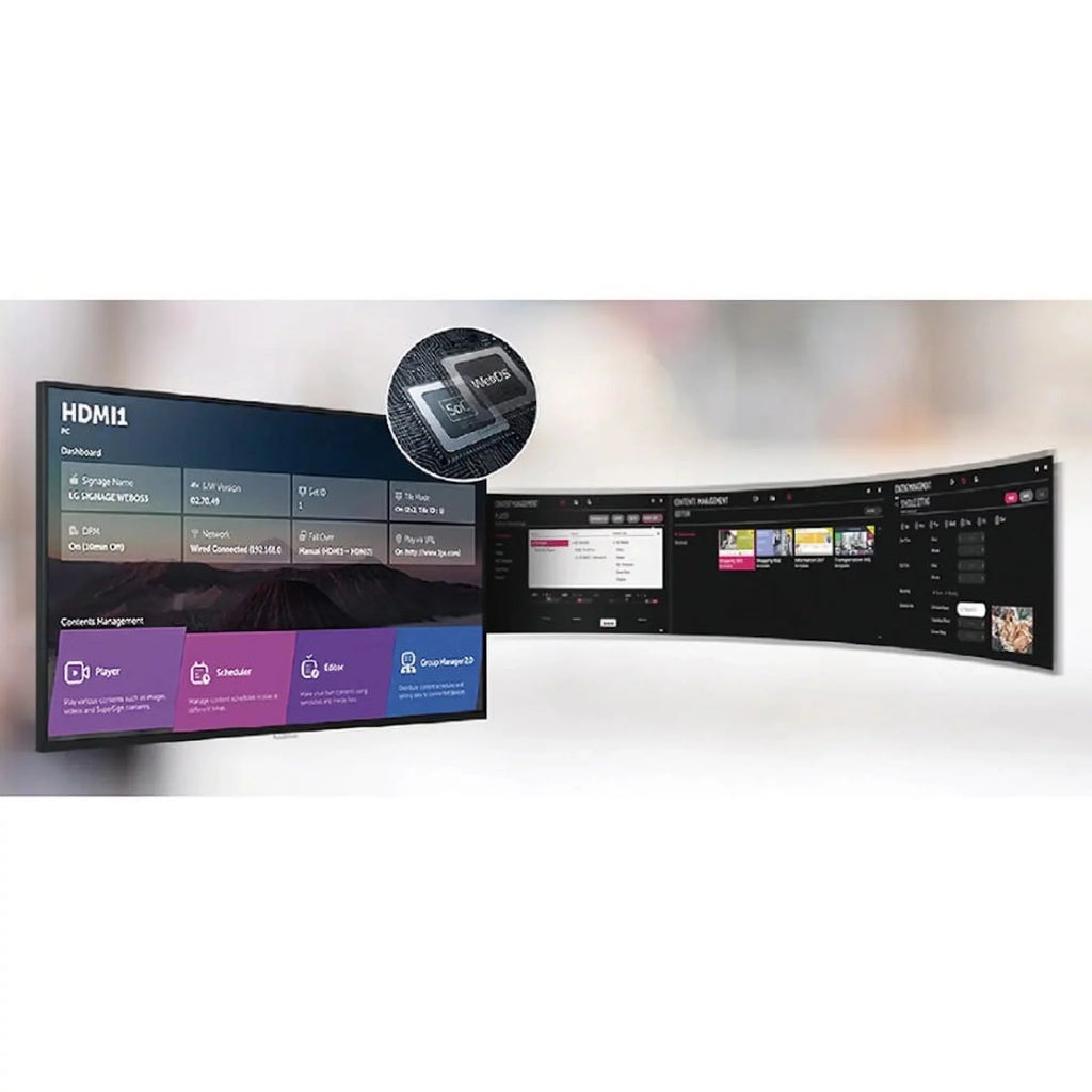 LG 49\" LCD 4K Sizeignage Video Monitor Display, Black