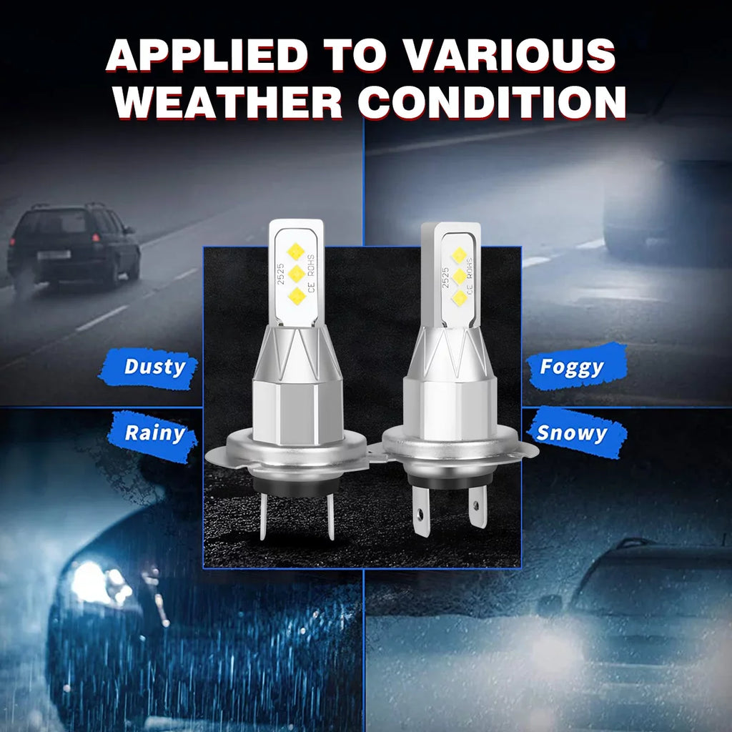 For Mazda CX-7 2007-2010 2011 2012 Combo Kit 9005 H7 LED Headlight High Low Beam