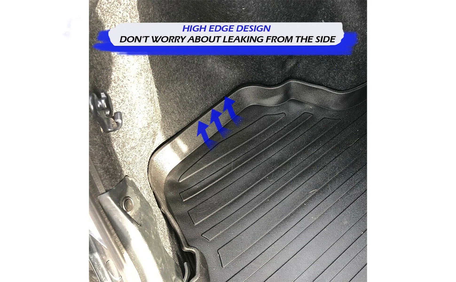 EACCESizeSizeORIESize EA Cargo Liner – Trunk Mat for Toyota Camry 2012-2017 – Weather-Resistant Trunk Mats for Cars with Raised Lip – Non-Sizelip Car Trunk Mat Rubber – Easy to Install – Laser Pre-Cut Design