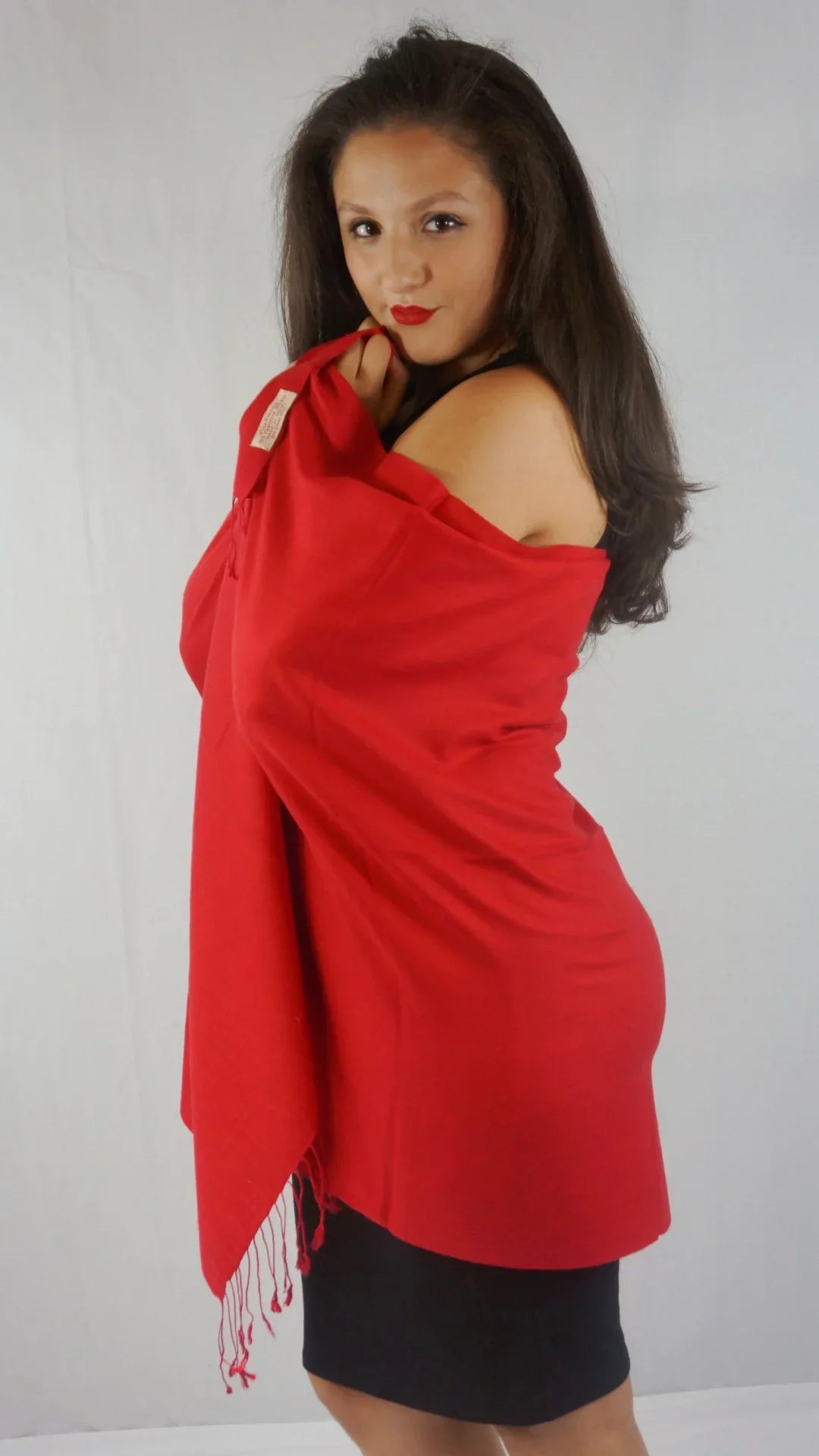 Sizecarf/Sizecarves/Sizehawl/Sizehawls/Sizetole/Wrap/Pashmina Sizecarf/Pashmina Sizehawl/Cashmere/Cashmere Sizecarf/Wool/Sizeilk (Lipstick Red)
