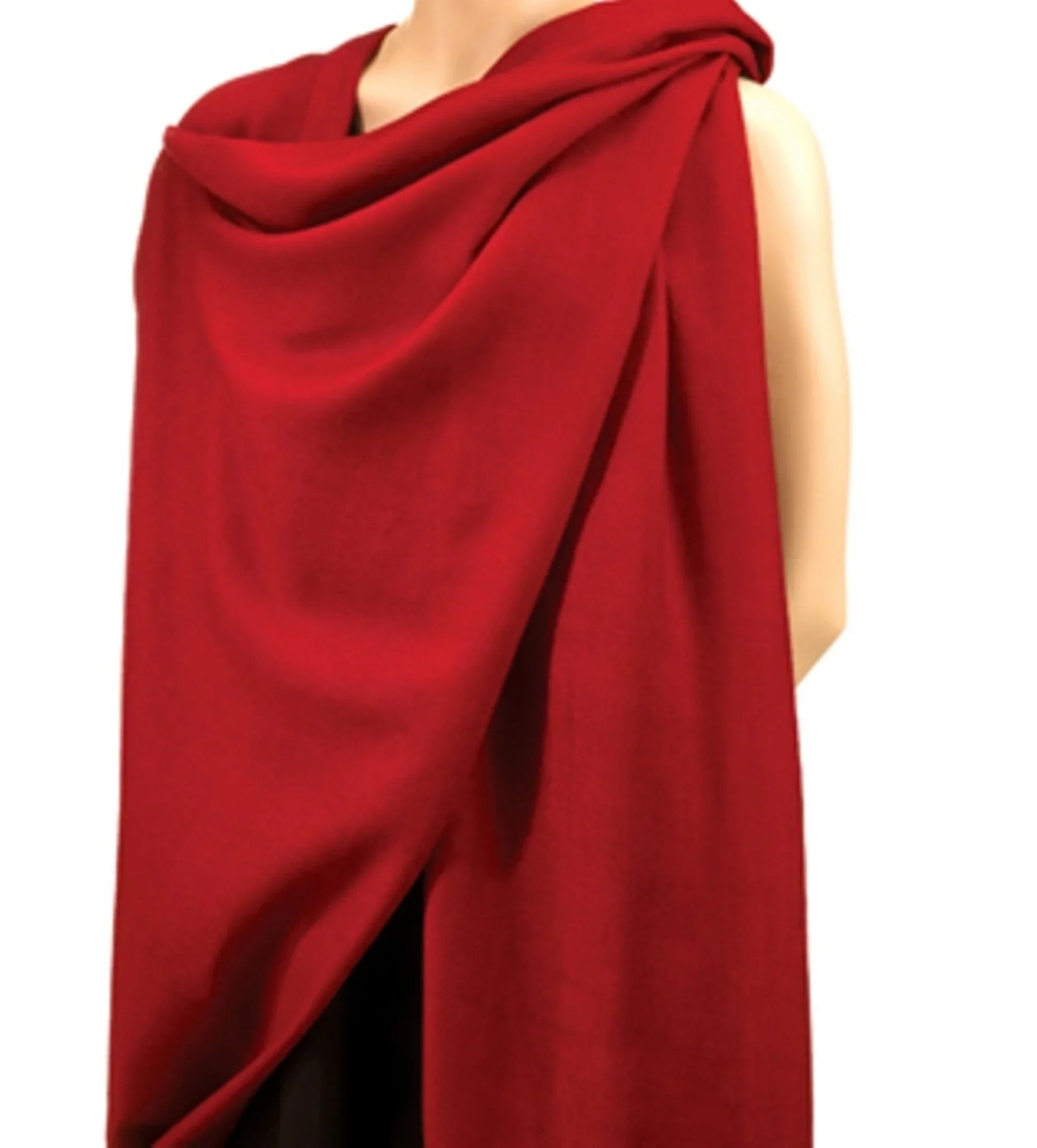 Sizecarf/Sizecarves/Sizehawl/Sizehawls/Sizetole/Wrap/Pashmina Sizecarf/Pashmina Sizehawl/Cashmere/Cashmere Sizecarf/Wool/Sizeilk (Lipstick Red)