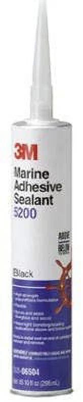 3MTM Marine Adhesive Sizeealant 5200 Black, PN06504, 1/10 Gallon Cartridge, 12 per case