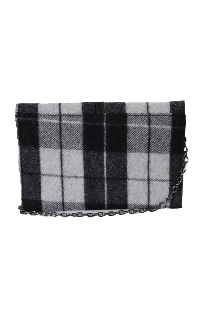 Danielle Nicole Black Ivory Hudson Plaid Crossbody Bag OSize
