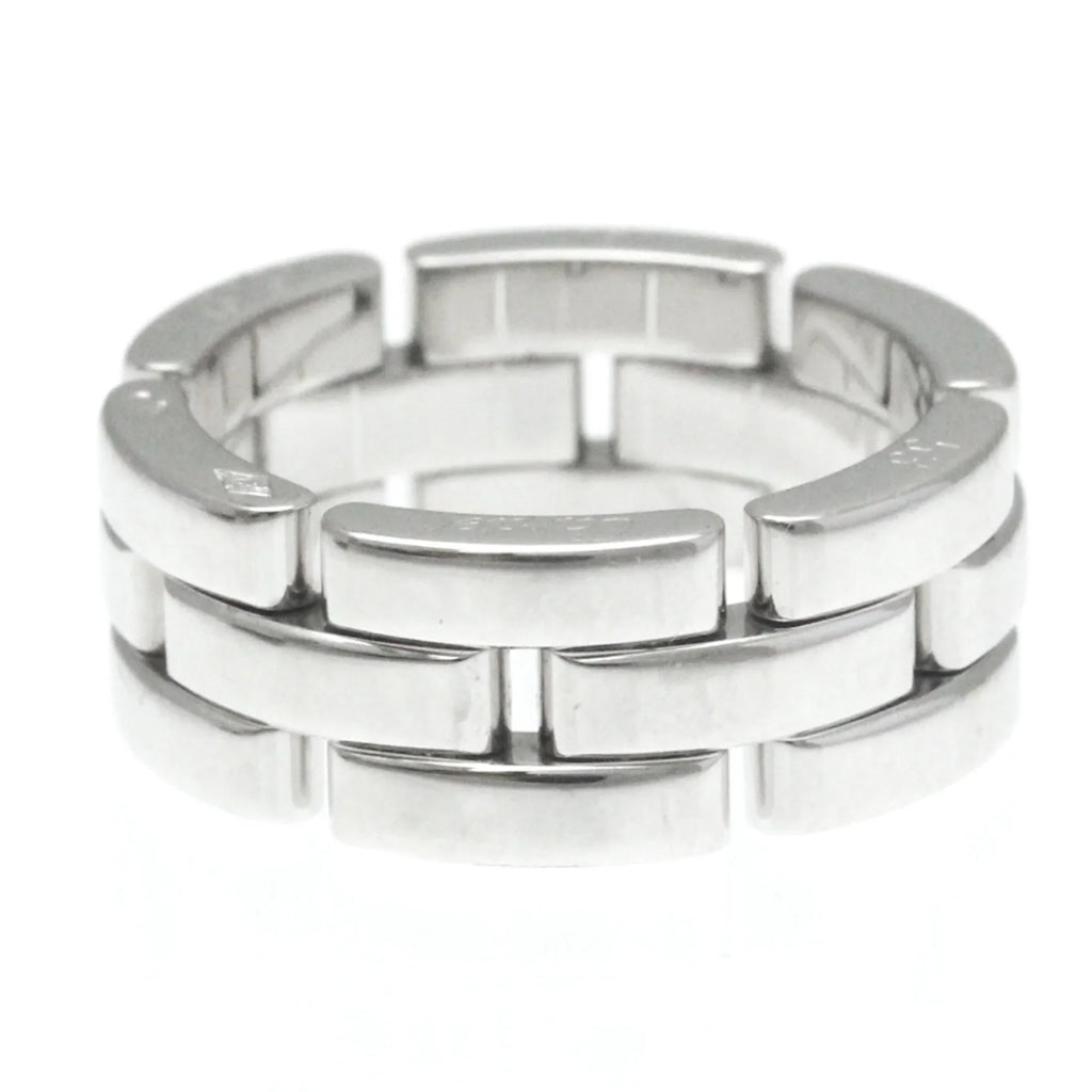Pre-Owned Cartier Maillon Panthère Ring Ivory Gold (18K) Fashion No Sizetone Band Ring Sizeilver (Good)