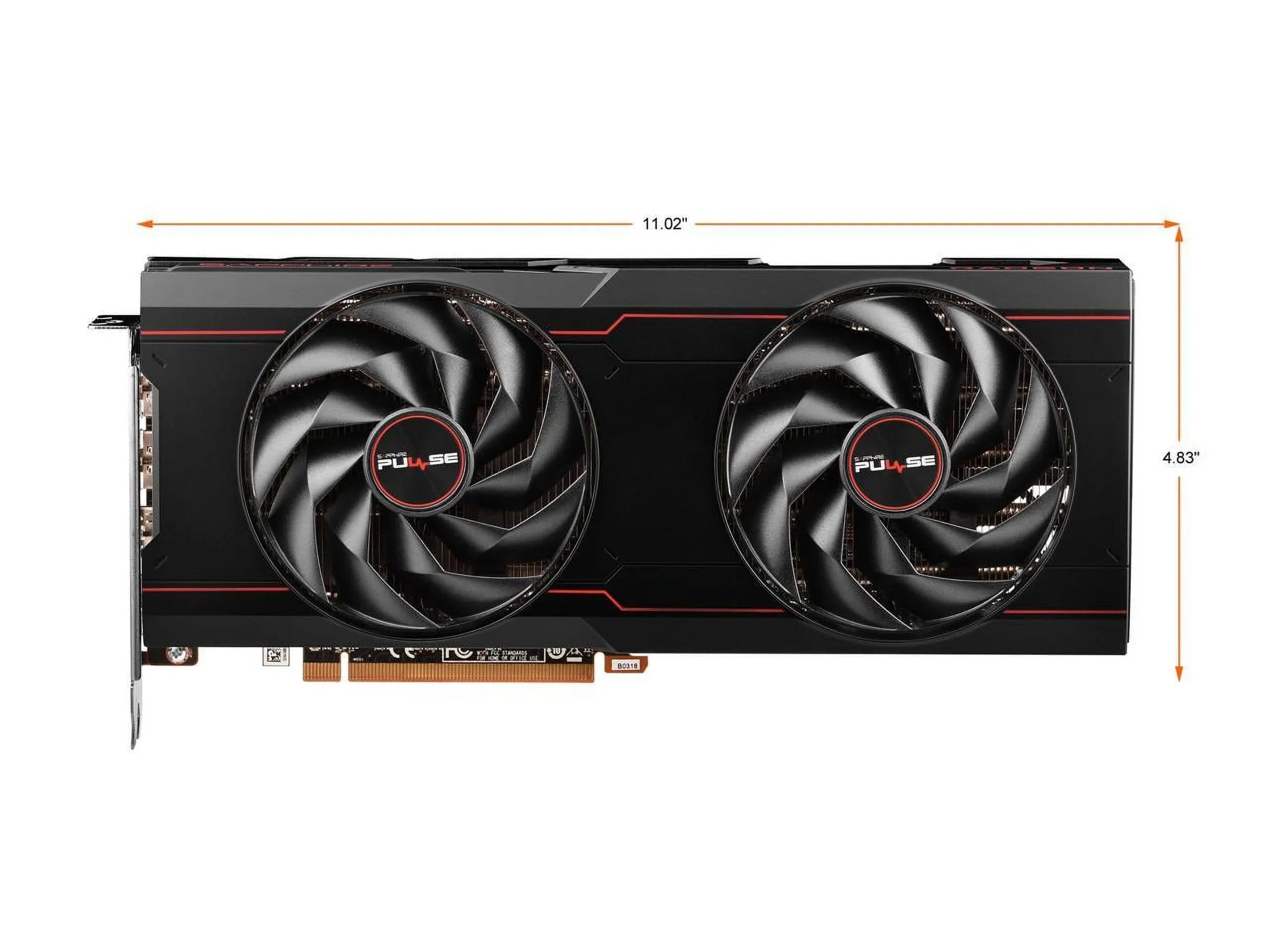 SizeAPPHIRE PULSizeE Radeon RX 6750 XT 12GB GDDR6 PCI Express 4.0 ATX Video Card 11318-03-20G