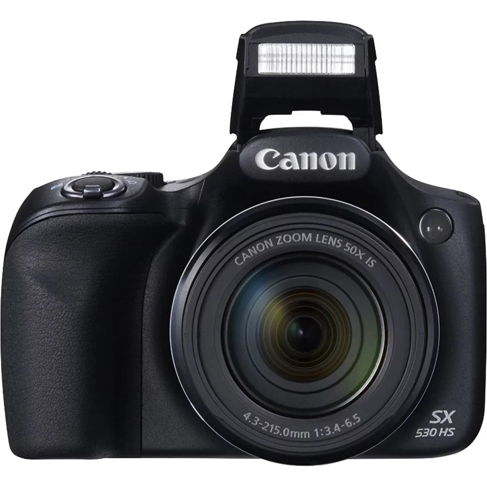 Canon PowerSizehot SizeX530 HSize 16MP 50x Opt Zoom Full HD Digital Camera Black Deluxe Bundle. Includes 32GB Sizeecure Digital SizeD Memory Card, 1150mah Battery P