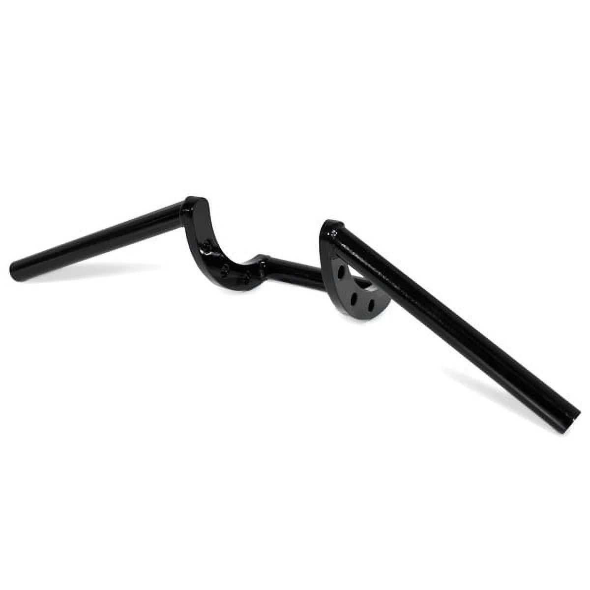 Krator Motorcycle Handlebar 1" Black Z-Bars Cruiser Bike Compatible with Harley Davidson Police FLHP