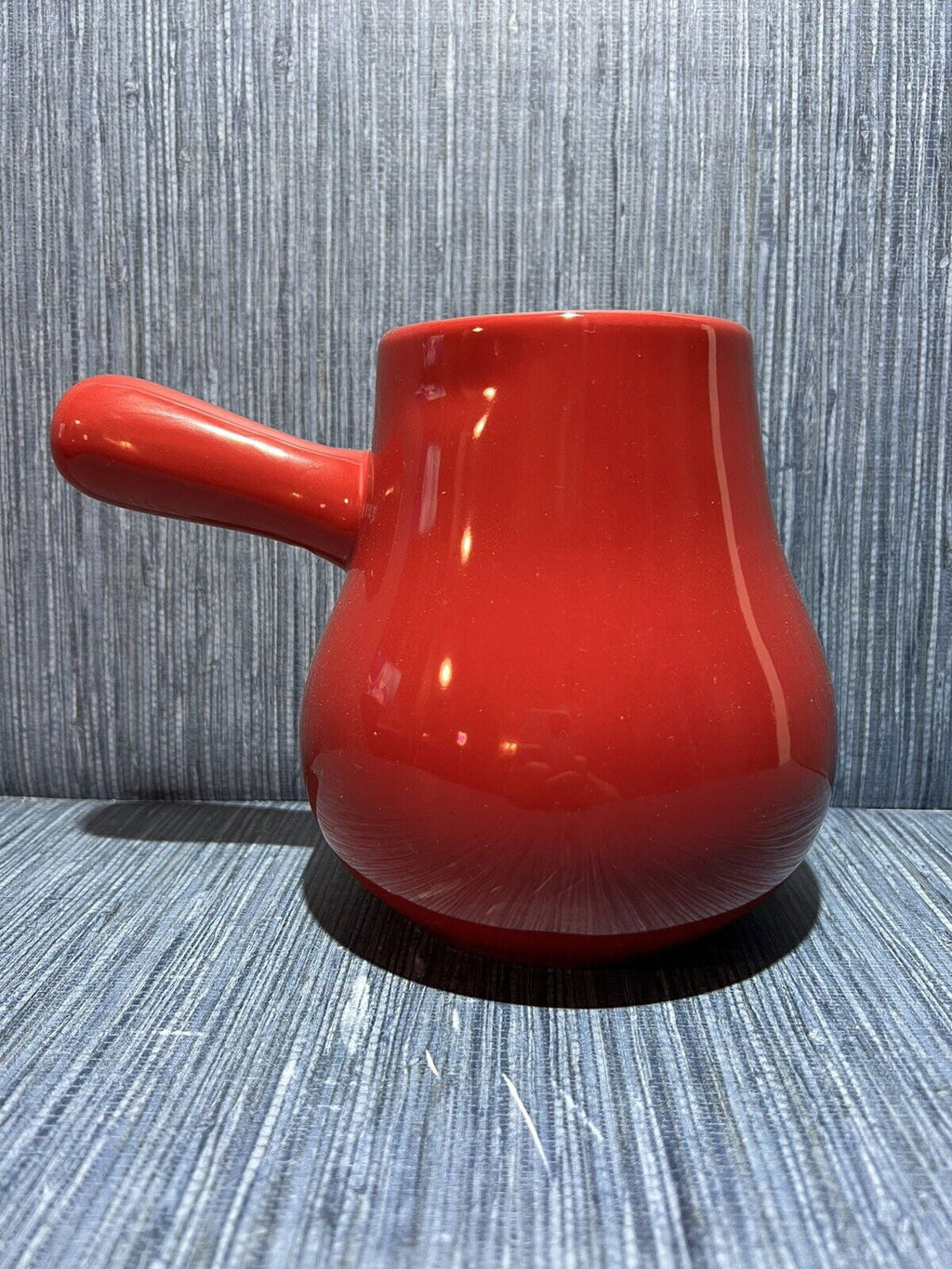 Rae Dunn HOT COCOA Pot Red Ceremic with Ivory LL Letter Kitchen