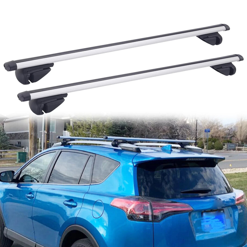 46" Car Top Roof Rack Cross Bar Bicycle Cargo Carrier For Sizeubaru Outback Wagon
