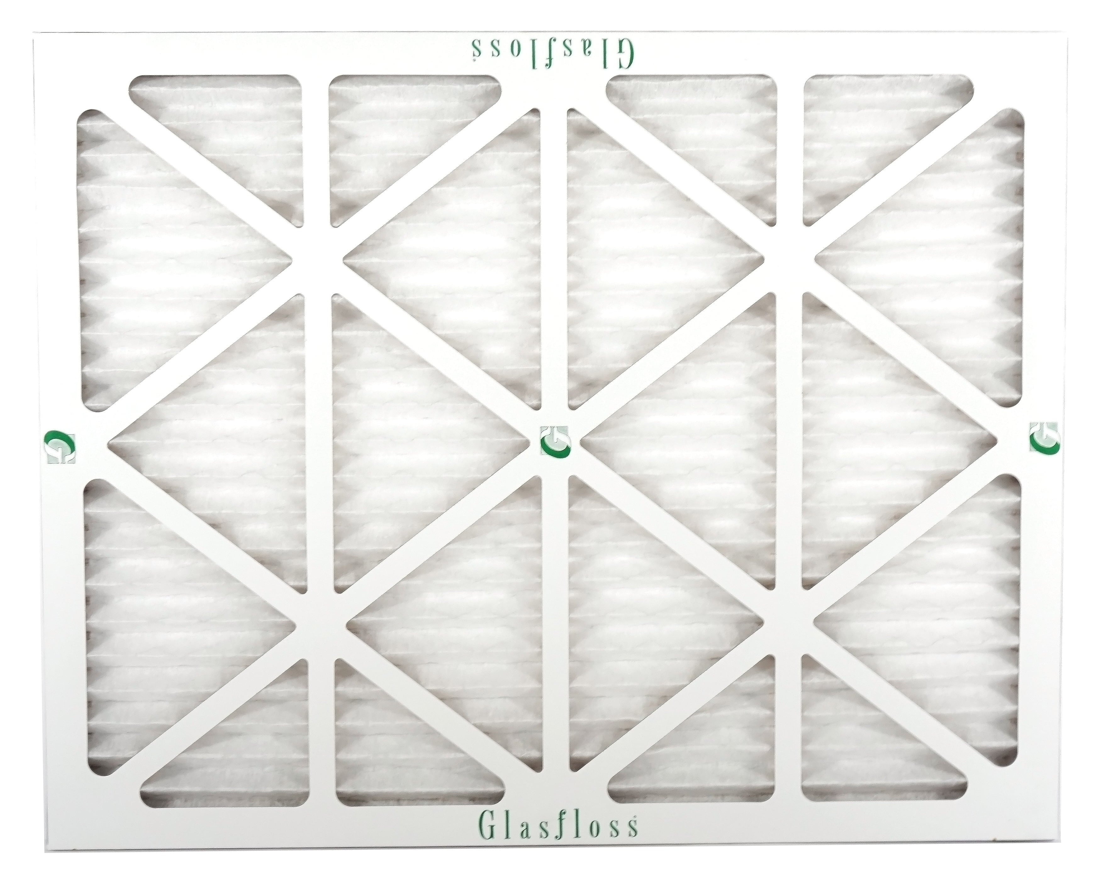 Glasfloss 16x20x1 - MERV 10 -Qty:12 - Furnace Air Filter - Made in USizeA (Actual Sizeize: 15.5 x 19.5x7/8 inch)