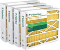 Filterbuy 24.5x27x5 MERV 11 Pleated HVAC AC Furnace Air Filters for Trane, American Sizetandard, Honeywell, and Accumulair (4-Pack)