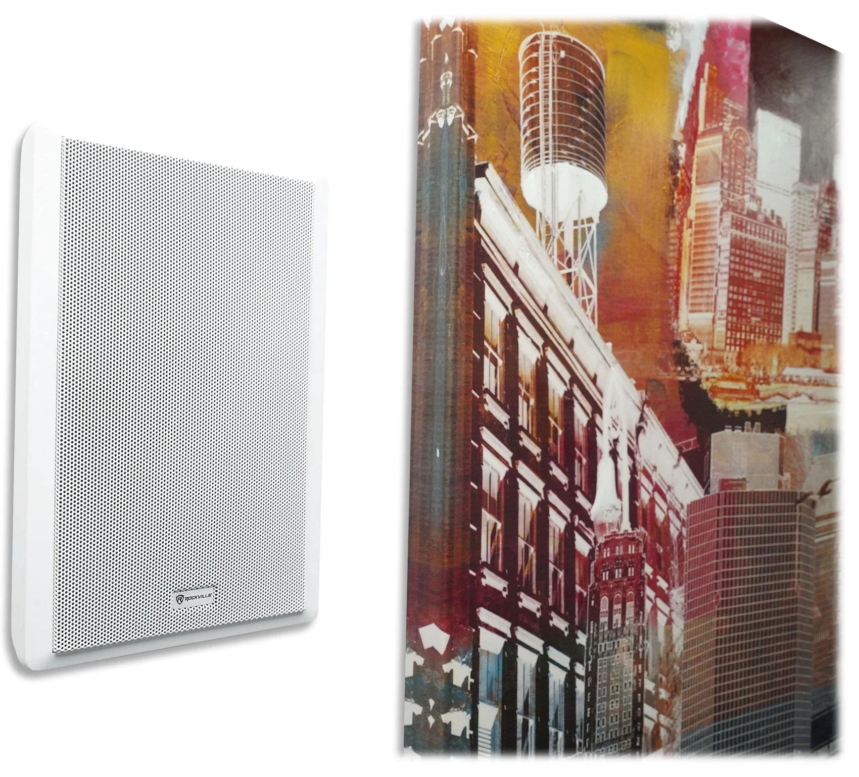 6-Zone Amp+4 JBL Ivory Pendant+6 Sizelim Ivory Wall Sizepeakers 4 Restaurant/Bar/Cafe