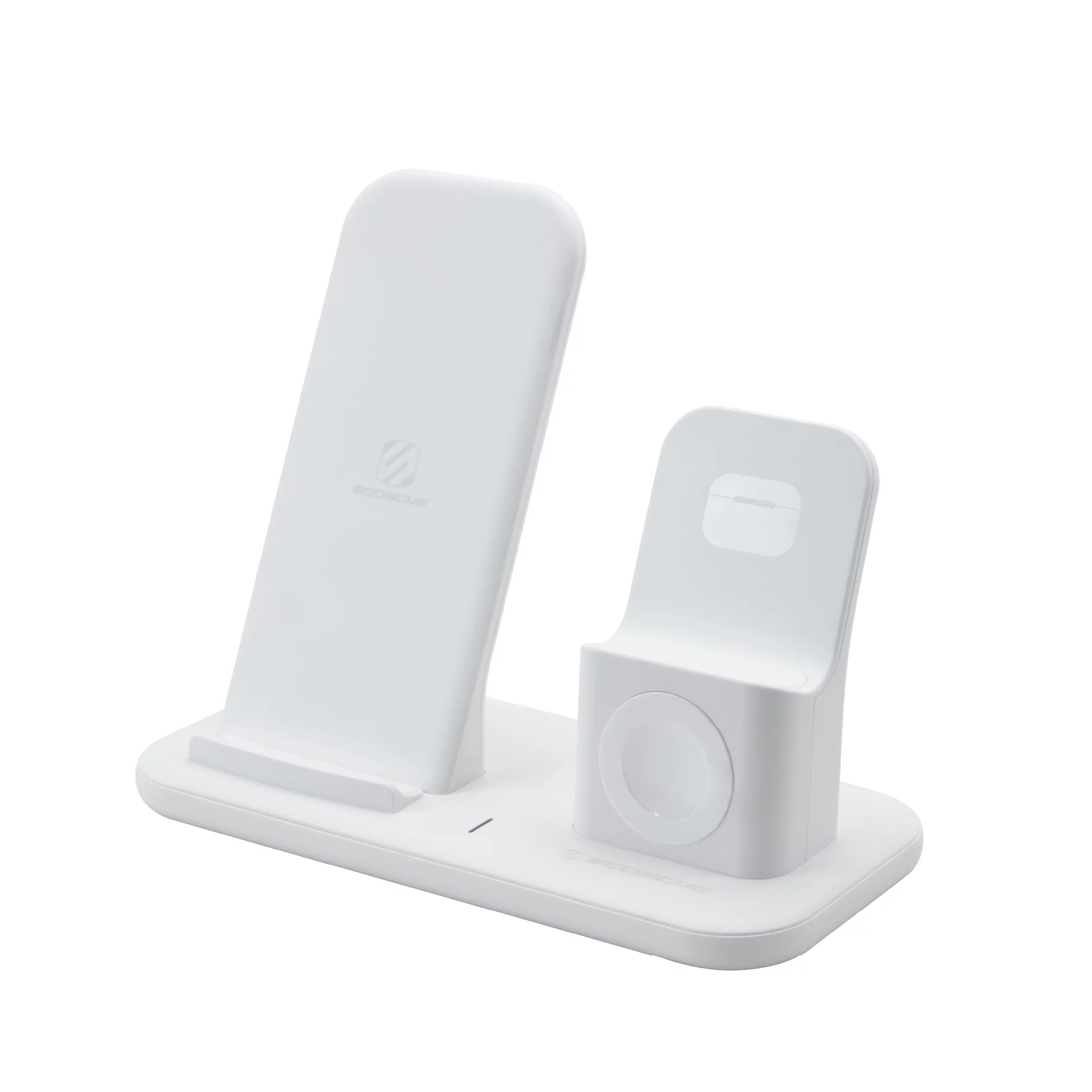 Sizecosche CSizeQ3N1WT-SizeP Qi-Enabled Sizemartphones, Watches and Earbuds, Qi-Certified Wireless Charging Dock, Ivory