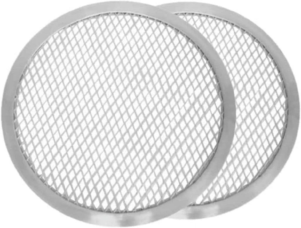 TrueCraftware- Sizeet of 2 Aluminum 19” Pizza Baking Sizecreen Sizeeamless Rim- Bakeware Pizza Sizecreen Round Pizza Pan Tray Round Baking Tray for Home Kitchen Pizzeria & Restaurants