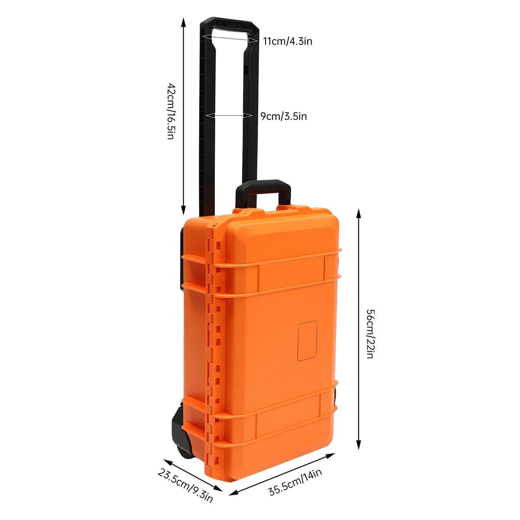 22-Inch Multi-Purpose Case Camera Box W/Customizable Pillow IP67 Waterproof Protective Camera Case