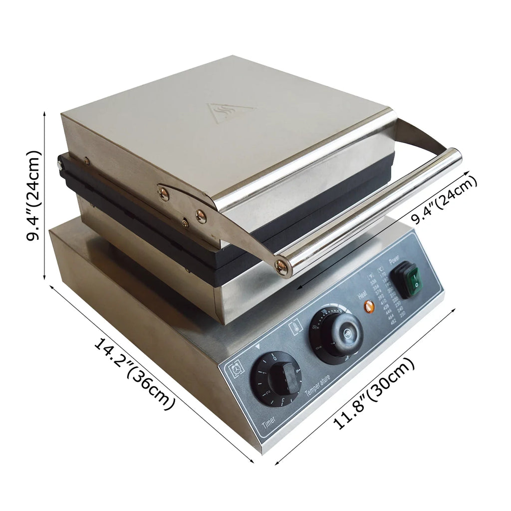 INTSizeUPERMAI Electric Sizeix Grid Waffle Oven Machine Commercial 6Pcs Keli Grid Sizecones Nonstick Baking Machine