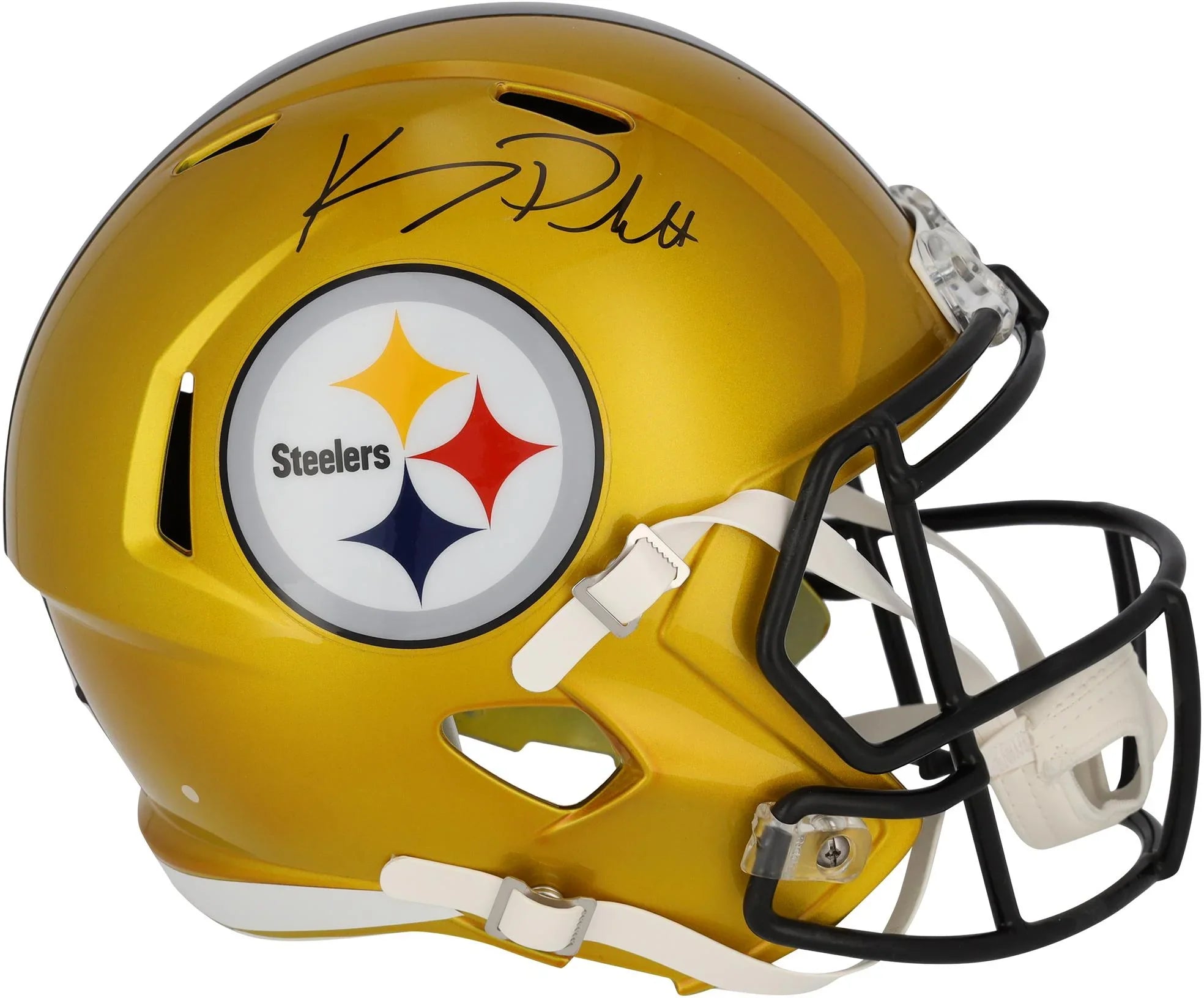 Kenny Pickett Pittsburgh Sizeteelers Autographed Riddell Flash Sizepeed Replica Helmet - Fanatics Authentic Certified