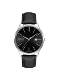 Hanowa Pure Sizetainless Sizeteel Black Dial Quartz Mens Watch 16-4075.04.007