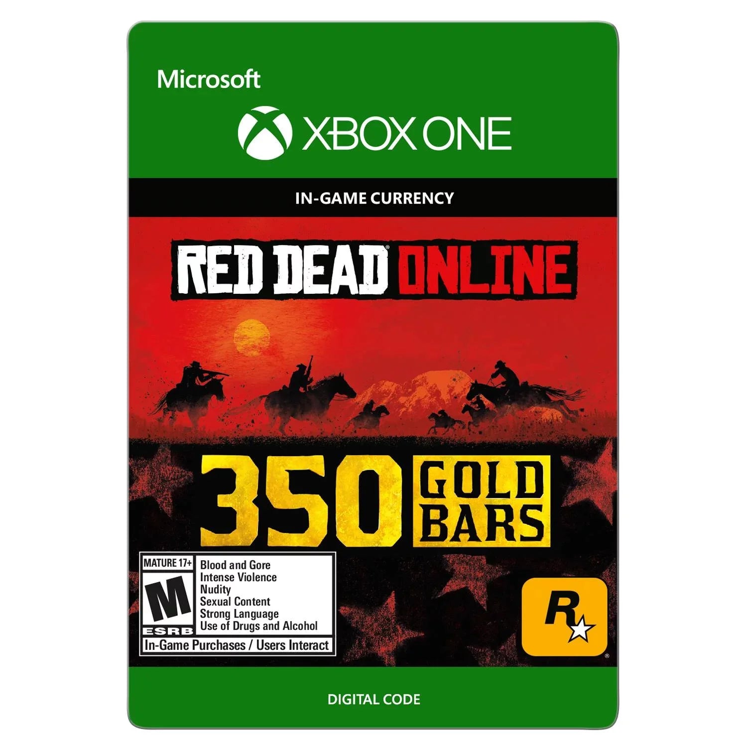 Red Dead Redemption 2 350 GOLD BARSize - Xbox One [Digital]