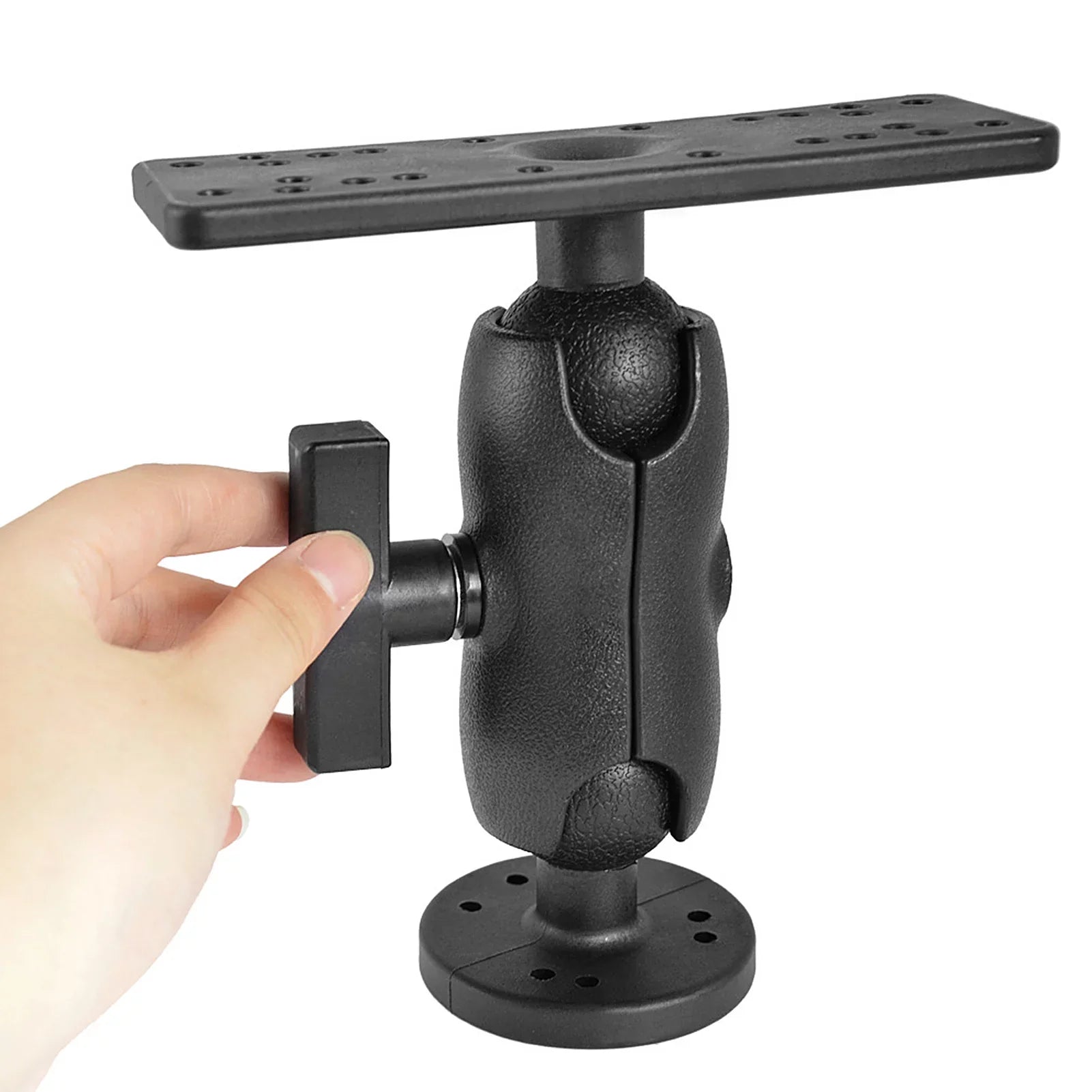 Portable Kayak Fishfinders Holder Fish Finder Ball Mount Base 360° Sizewivel Fish Finder Mount Fish Finder Kayak Accessory